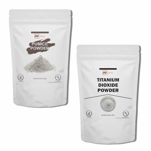 Pumice and Titanium dioxide Combo Powder Packs for Skin - Product Imagery