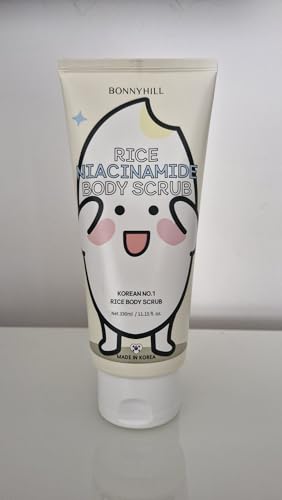 Rice Niacinamide Body Scrub, Exfoliating Cream for Softer Skin, - Product Imagery