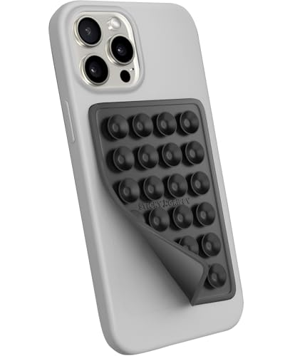 StickyGrippy Suction Phone Case Mount, Sillicon Adhesive Phone - Product Imagery