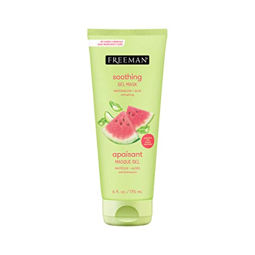 Freeman Soothing Watermelon & Aloe Gel Facial Mask, Hydrates, - Product Imagery