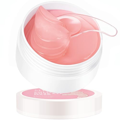 Under Eye Mask, Rose Under Eye Gel Pads With Collagen, Skincare - Product Imagery