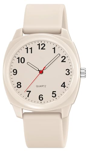 Analog Quartz Watch for Men Women Silicone Band - Product Imagery