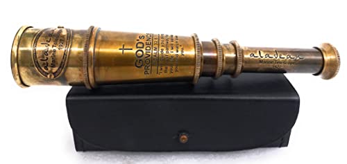 Vintage Spyglass Telescope Engraved Psalm 32:8 - Find Best - Product Imagery