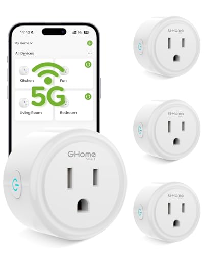GHome Smart 5G 15A WiFi Smart Plug Compatible with Alexa and - GHome Smart Official Imagery - 1