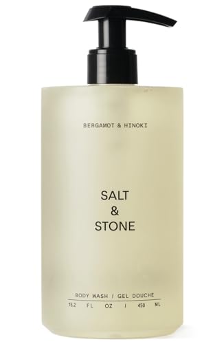 Salt Stone Body Wash for Women Men Bergamot Hinoki 15 2 fl - Salt & Stone Official Imagery - 1