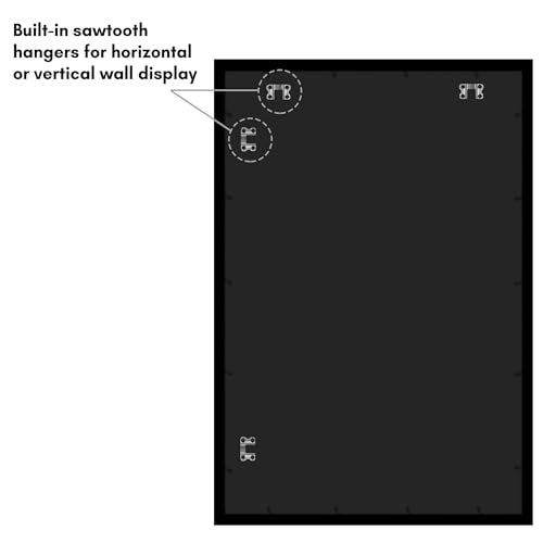 Americanflat 26x39 Poster Frame - Engineered Wood - Black - Product Imagery