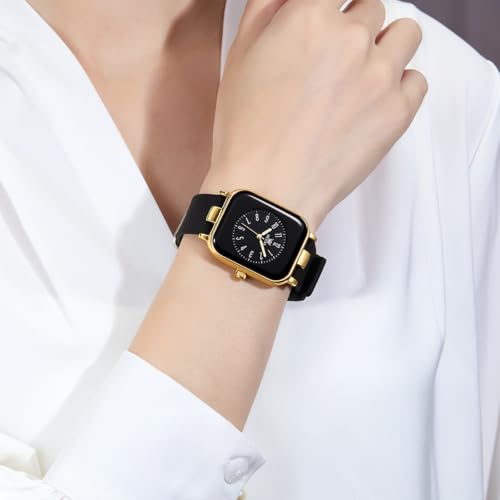 OLEVS Watch for Women Casual Fashion Silicone Strap Elegant - Product Imagery