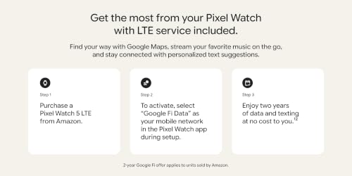 Google Pixel Watch 5 (45mm) - Android Smartwatch - Fog - LTE - Product Imagery