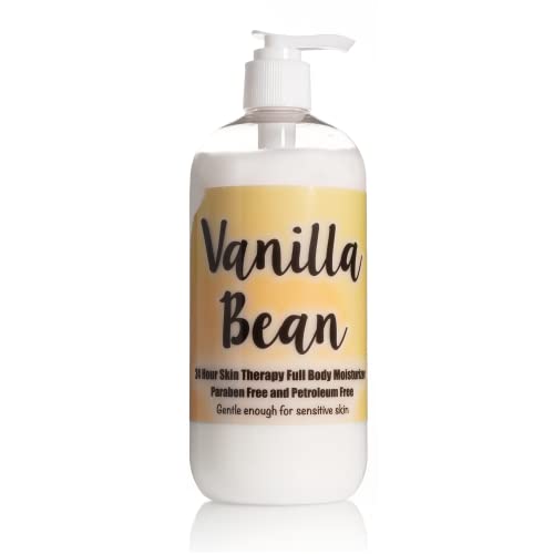 The Lotion Company 24 Hour Skin Therapy Lotion, Full Body Moisturizer, Paraben Free, Made in USA, Vanilla Bean Fragrance, w/ Aloe Vera, 16 Ounces - The Lotion Company Official Product View 1