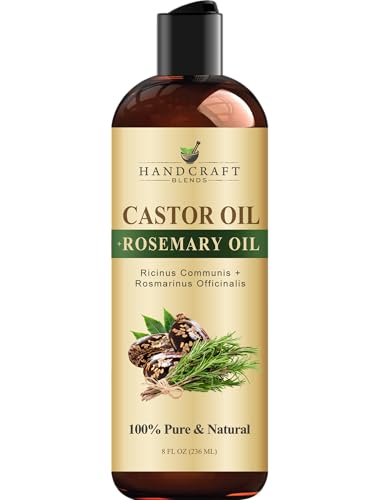Handcraft Blends Castor Oil with Rosemary Oil - 8 Fl Oz - Handcraft Blends Official Product View 1