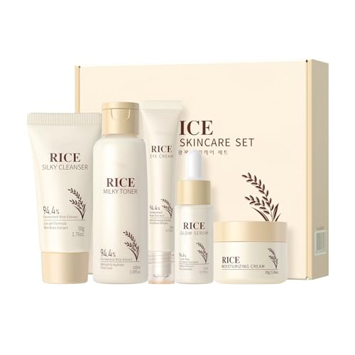 Moisturizing Korean Rice Skin Care Set Radiance Skincare 5 - New Cover Official Imagery - 1