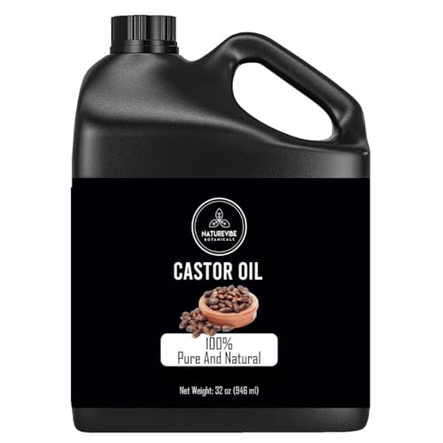 Naturevibe Botanicals Castor Oil 100% Pure Cold - Pressed & Hexane Free Natural - Naturevibe Botanicals Official Product View 1