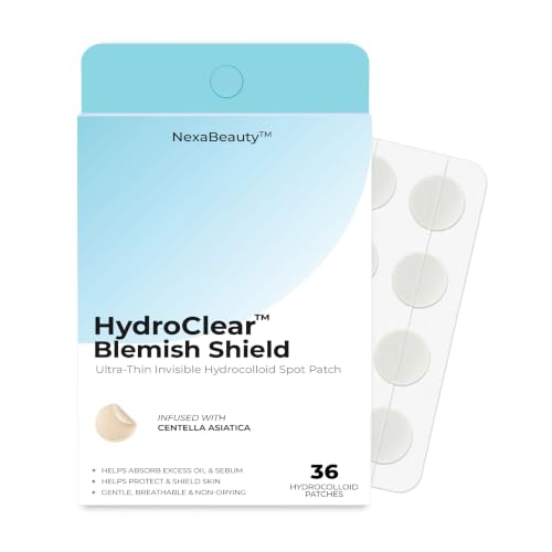 HydroClear Hydrocolloid Pimple Patches Centella Asiatic, 36 Ct - Product Imagery