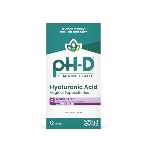 pH D Feminine Health Hyaluronic Acid Vaginal Suppositories - pH-D Feminine Health Support Official Imagery - 1