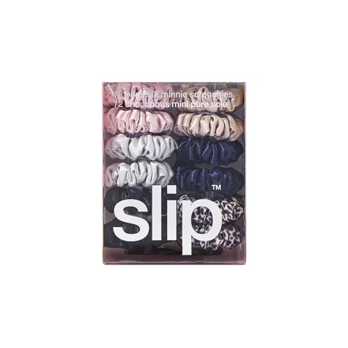 Slip Silk Minnie Scrunchies, Classic Colors - Set of 6 | Gentle - Product Imagery
