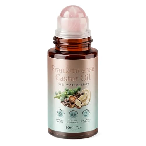 Cold Pressed Organic Castor Oil Frankincense Rose Quartz - Zotreval Official Imagery - 1