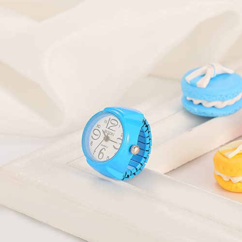JewelryWe Men Women Finger Watch Round Analog Easy Read Quartz - Product Imagery