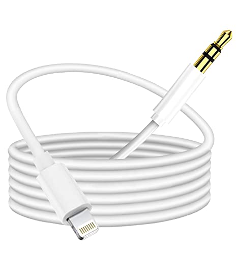 Hatuge Lightning to 3.5mm Audio Cable, Headphone Audio Jack Cord by Hatuge - Angle View 1