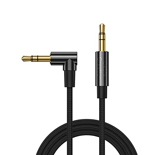 CableCreation 3.5mm Audio Cable 6FT/1.8M, Right Angle Aux Stereo by CableCreation - Angle View 1