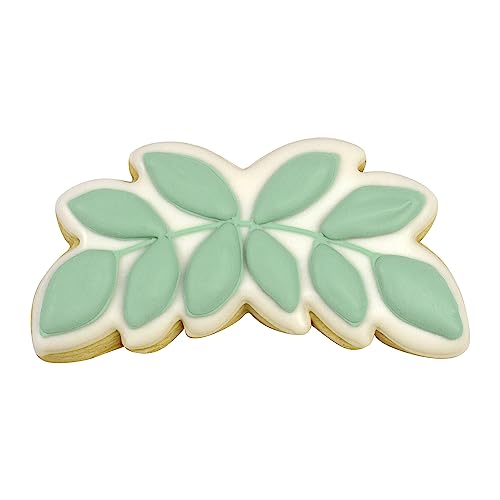R&M Eucalyptus Leaf 4" Tinplated Cookie Cutter - Product Imagery