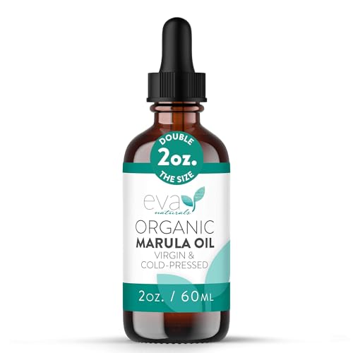 Eva Naturals 100% Pure Cold Pressed Marula Oil for Face, Hair, Body, Beard - Eva Naturals Official Product View 1