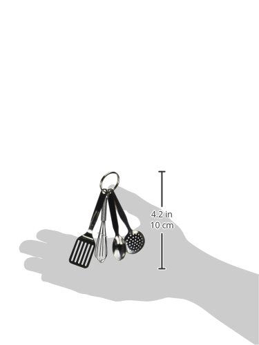 R&M International Mini 3.5" Kitchen Tool Set with Keychain, - Product Imagery
