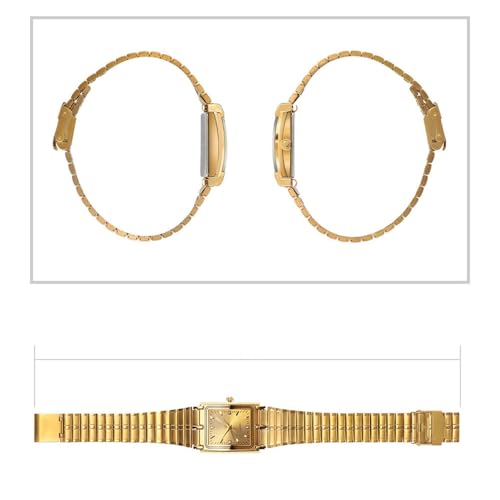 BESTKANG Unisex Watch Square Luxury Diamond Watches Analog - Product Imagery