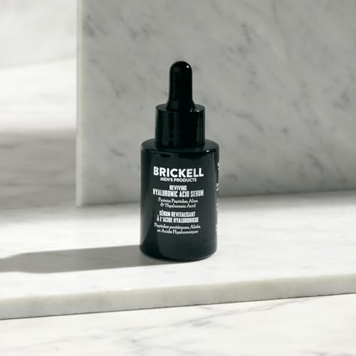 Brickell Men's Anti Aging Hyaluronic Acid Serum for Face, - Product Imagery