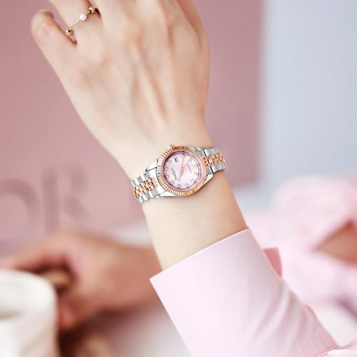 Szaikyri Classic Watch for Women with Solid Stainless Steel Band - Product Imagery