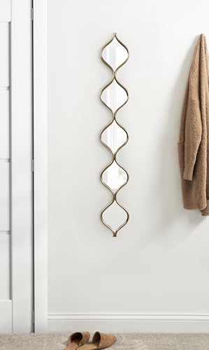 Kate and Laurel Loxi Slim Teardrop Panel Wall Mirror, 7 x 42, - Product Imagery