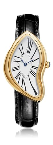 Gosasa Creative Melting Analog Quartz Watch, Leather or Steel - Product Imagery