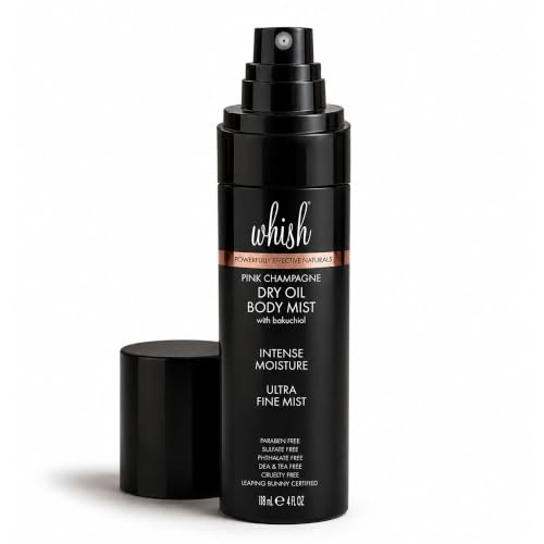 Whish Dry Oil Body Mist with Bakuchiol, Intense Moisture, Ultra-Fine Mist