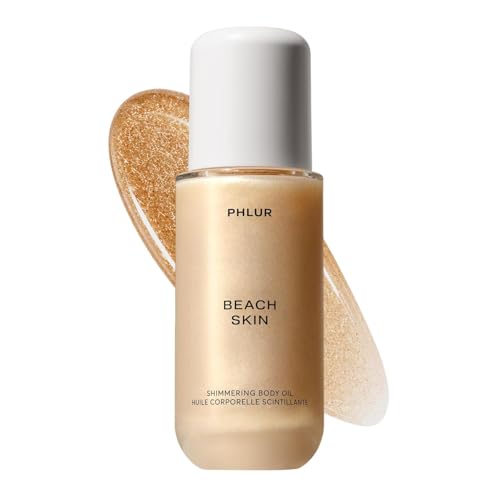 PHLUR Beach Skin Shimmering Body Oil 4 Oz Coconut Vanilla - PHLUR Official Imagery - 1