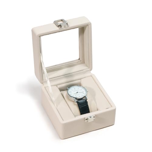 Watch Box, 1 Slot Watch Display Case for Men & Women, Removable - Product Imagery