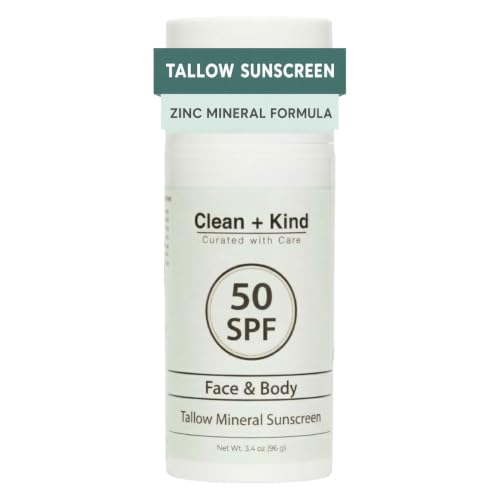 Organic Beef Tallow Sunscreen SPF 50 Zinc Oxide Vanilla - Clean + Kind Official Imagery - 1