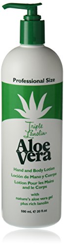TRIPLE LANOLIN Aloe Vera Lotion, 20 Ounce (Pack of 12) - Product Imagery