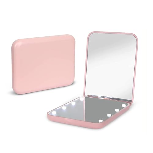 Kintion Pocket Mirror, 1X - 3X Magnification LED Compact Travel Ma - Kintion Official Product View 1