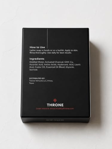 GHK-Cu Charcoal Cleansing Bar | Hyaluronic & Ascorbic Acid - Product Imagery