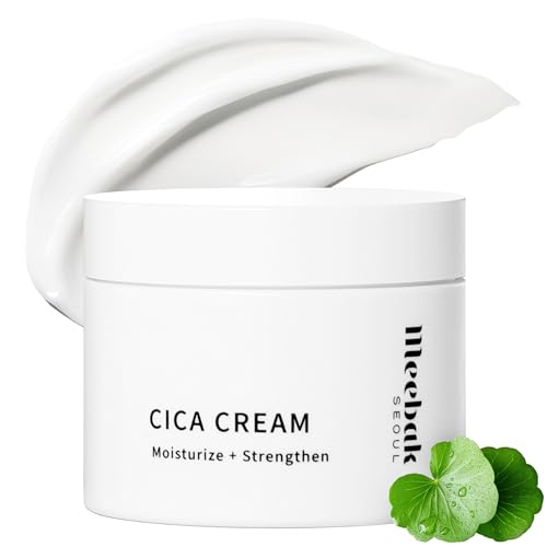 Meebak Cica Cream | Daily Repair Moisturizer with Niacinamide, - Product Imagery
