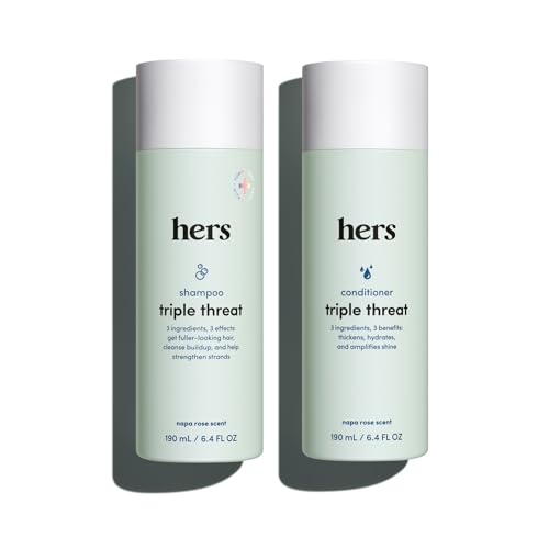 hers Triple Threat Shampoo Conditioner Set Biotin Napa Rose - HIMS & HERS Official Imagery - 1