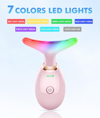 SDKWDH Red-Light-Therapy-for-Face-and-Neck, 7 Color Face - Product Imagery
