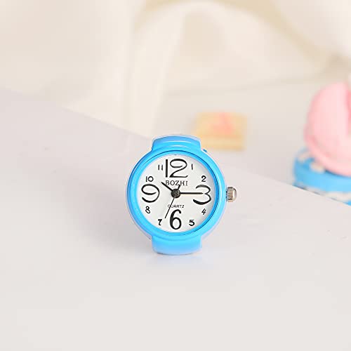 JewelryWe Men Women Finger Watch Round Analog Easy Read Quartz - Product Imagery