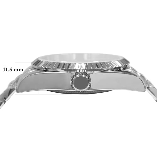 PASCAL Timeless Classic Diamond Watch for Women Men, Swiss Quartz - Product Imagery