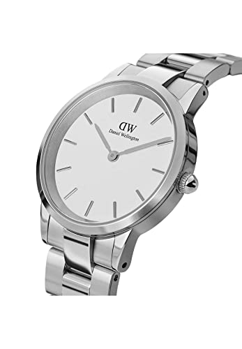 Daniel Wellington Iconic Link Watch, Rose Gold or Silver Link - Product Imagery