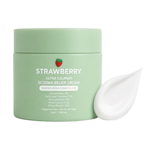 STRAWBERRY Barrier Repair Eczema Relief Cream Colloidal - STRAWBERRY Official Imagery - 1