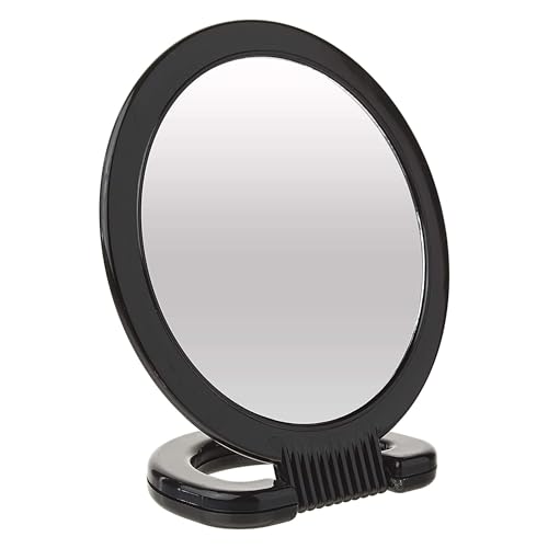 Diane Double-Sided Hand Mirror, 1X & 3X Magnification, 6" - Product Imagery