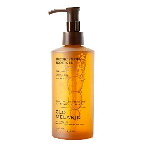 Glo Melanin Brightening Body Oil – Topical Moisturizer with - Product Imagery