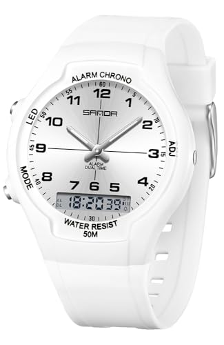 Gosasa Men Women Sports Watch Analog Digital Dual Time 50M - Product Imagery