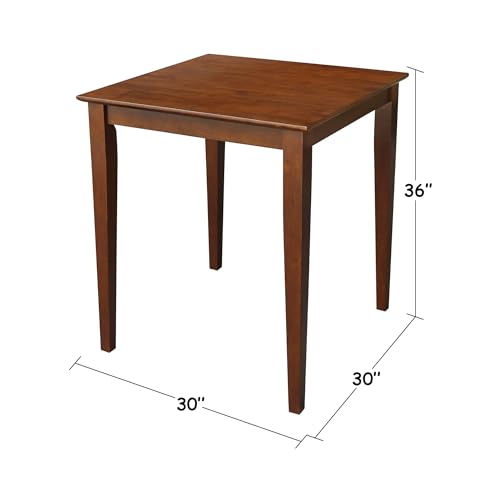 International Concepts Shaker Leg Table, Espresso - Product Imagery