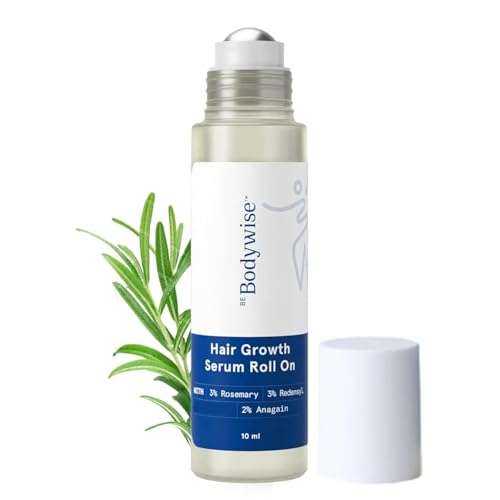 Be Bodywise Rosemary Hair Growth Serum Roll On – 3% Rosemary, 3% Redensyl & 2% - Be Bodywise Official Product View 1
